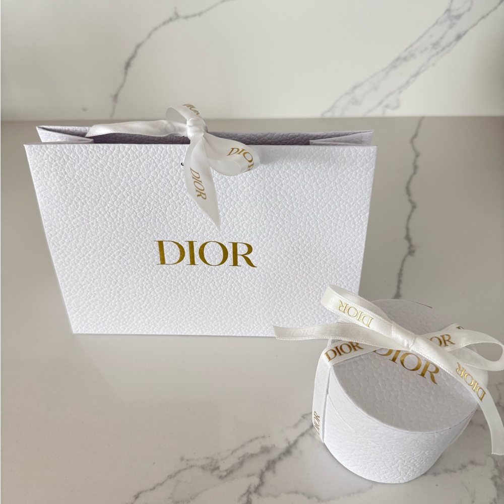 Dior White and Gold Gift Set